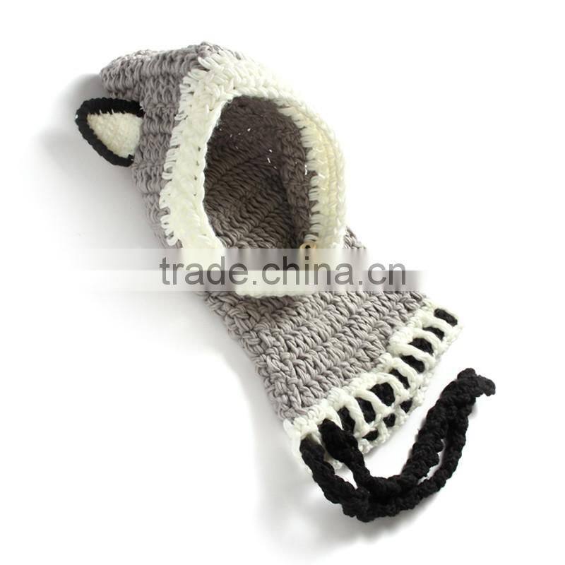Handmade Baby Photo Props Hat Knitted Kids Fox Photography Hat for Kids