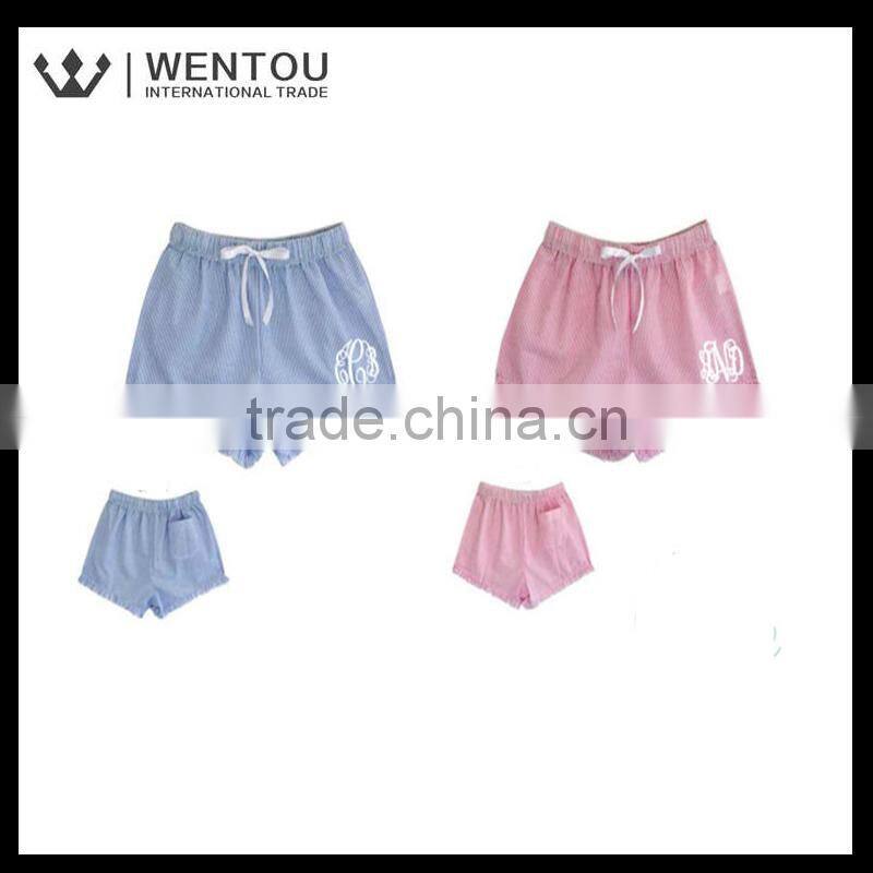 Hot sale Monogrammed Seersucker Sorority Shorts