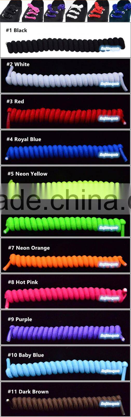Curly Twister Elastic No-Tie Shoelaces One Size Fits Most~Slip-on Amusing Elastic Shoelaces For Individuals~Accept Custom