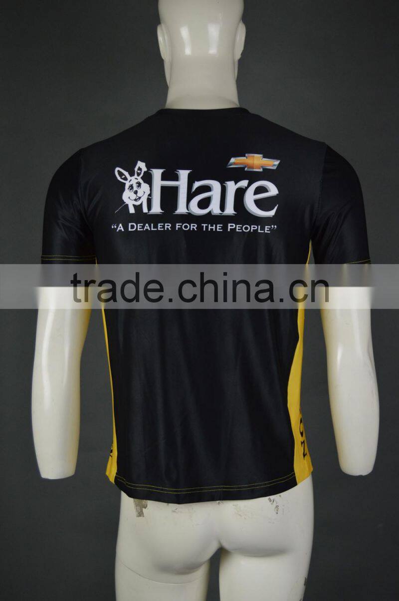 2015 Hot sale Newest design Men custom custom technical running shirts