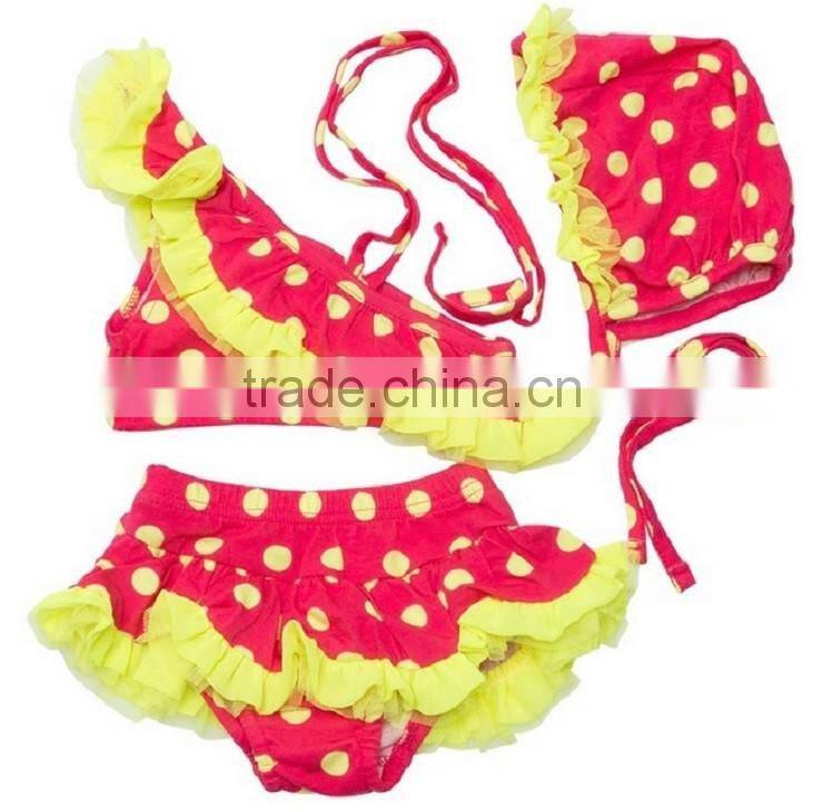 New stye three-piece swimsuit baby swimwear/wholesale swimwear/lycra fabric for swimwear