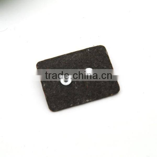 Black PU leather sew on patches labels with matt black metal plates manhood clothing label for jeans/jacket PLB-003