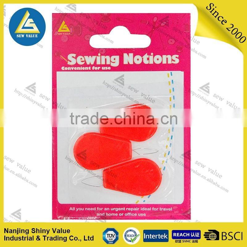 3-pack pink ps&steel wire material portable sewing needle threader for household sewing use
