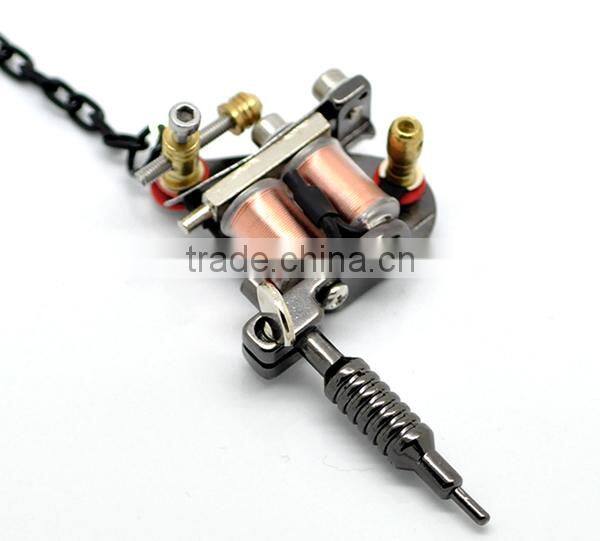 Best Sale Gunmetal Mini Tattoo Machine Key Chains & Key Ring