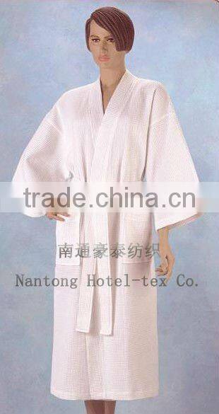 Hotel/Home/Hospital white Waffle/terry Bathrobe
