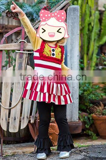 Wholesale newborn girl cotton petti romper valentine gift boutique outfits infant damask ruffle romper