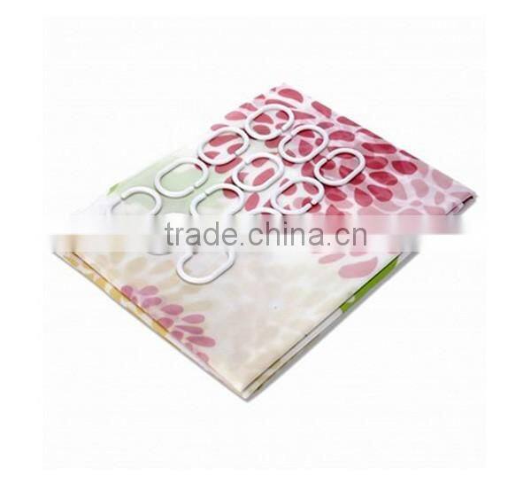 Alibaba supplier waterproof shower curtain/PVC shower curtain/PEVA shower curtain