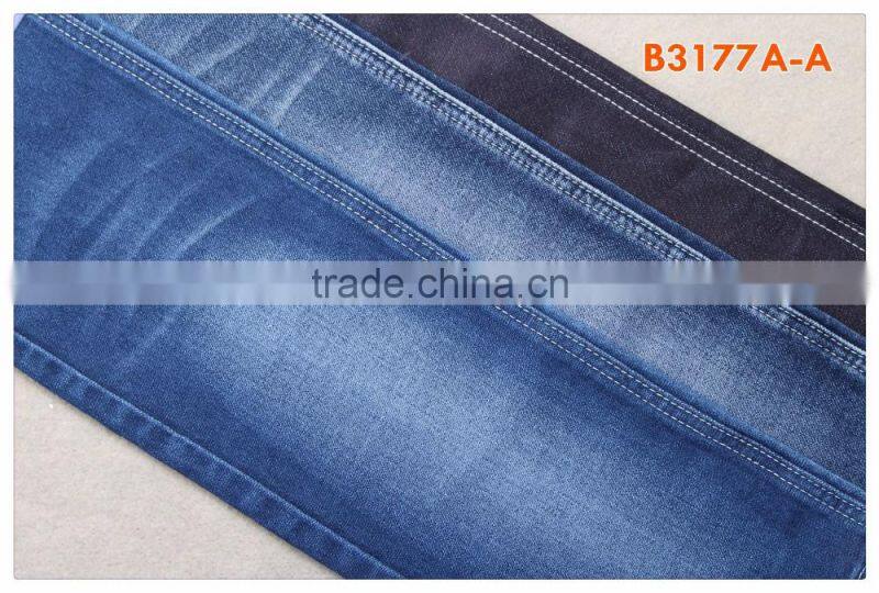 B3177A-A fake knitted denim stretch jeans fabric for brand apparels