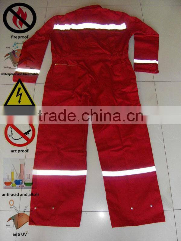 100 Cotton European Orange Work Coveralls