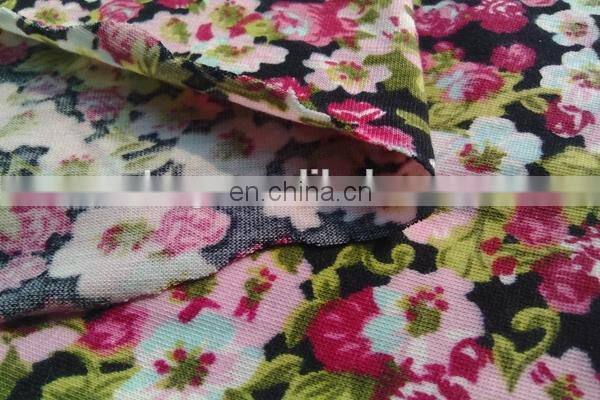 Winfar textile printed knitted fabric 100 viscose single jersey