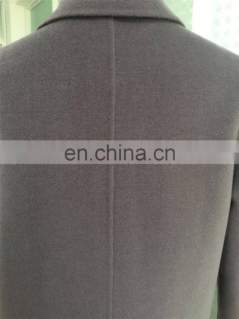 Fashion European Women's Coat 100% Wool Comfortable Cashmere Wool Coat