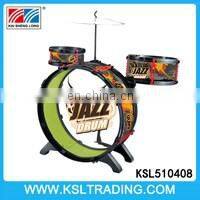 Nice design kids jazz drum set toys with stool