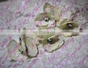 Aidocrystal Lace Bridal Headband Wedding Hair Accessories handmade floral wedding headpiece