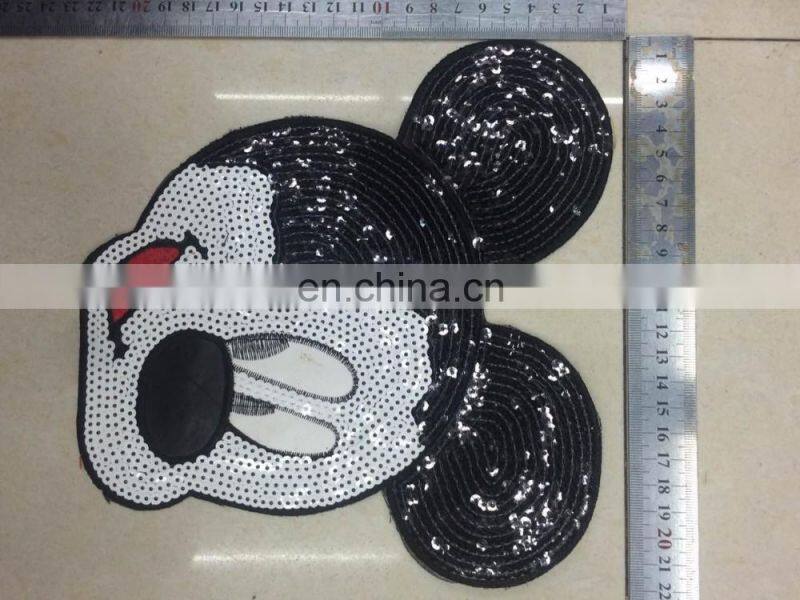 cheap embroidered sequins animal hot fix motifs,wholesale embroidered patch,animals clothes embroidered patches