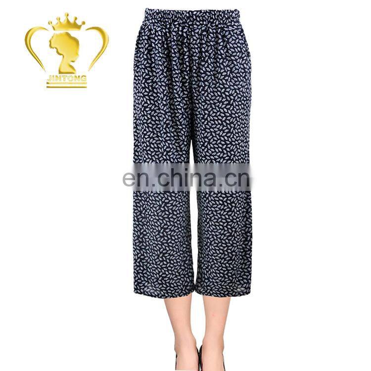 17250PG New design promotional cotton trousers xxx 3/4 pants indonesia