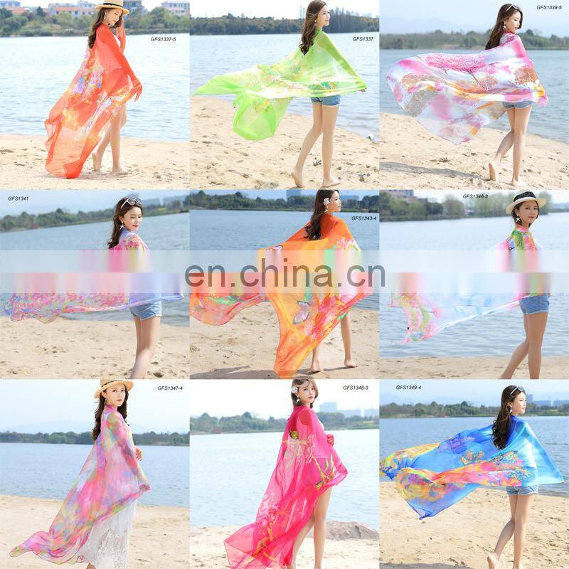 Fashionable most popular print fashion women's silk scarf