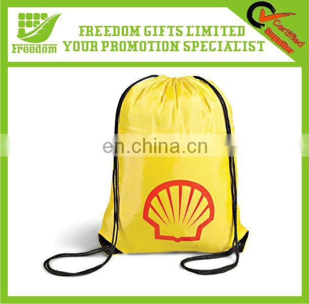 Customized Logo Printed Polyester Cinch Backpack