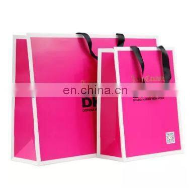 2015 red 1 color print soap 250gsm paper bag with cotton string