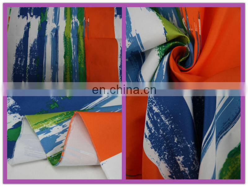 75d drapery soft waterproof print 100% polyester micro peach fabric