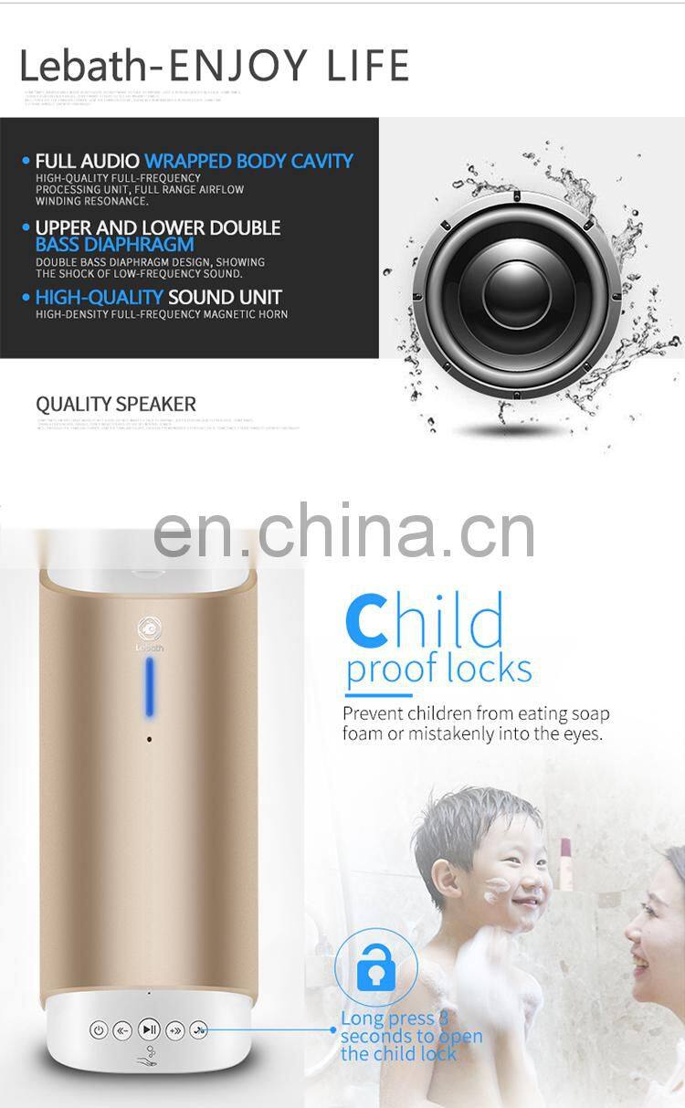 Lebath infrared foam pump soap dispenser holder