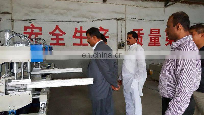 Automatic Four axis water slot milling machines / UPVC Windows milling Machine