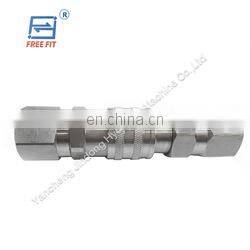 1/2" NPT 90 degree elbow connect JIC hose fitting flat face quick coupling excavator skid steer loader