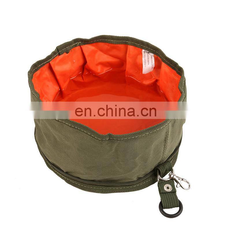 Wholesale Manufacturer New Design Oxford Waterproof Collapsible Travel Dog Bowl