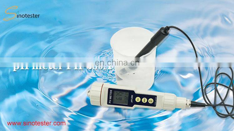 High Quality Ph Tester Water Quality Purity Analyzer For Biology Chemical Laboratory orange Ph Meter 0.00-14.00Ph
