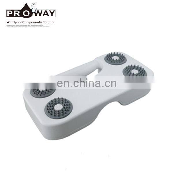 Foot Controlled Pop Up Bounce Zinc Alloy Round Bathroom Shower Drain