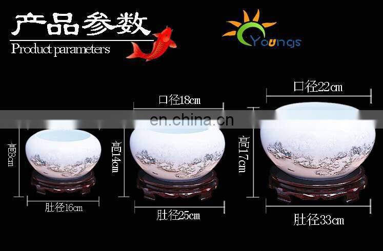 Various Beautiful Chinese Ceramic Small Fish Jars Pots