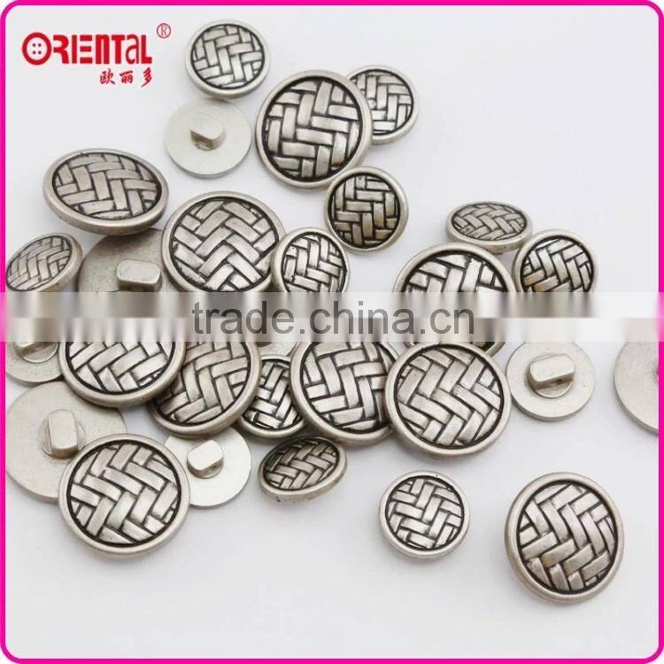 high quality classical plastic shank button with knit pattern