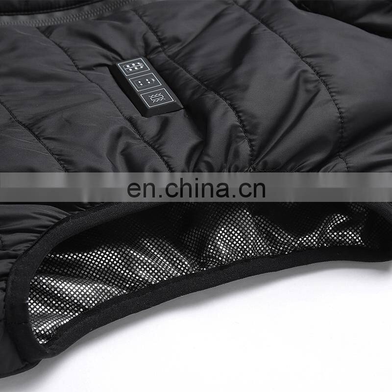 USD Smart Large Size Casual Stand Collar Heating Waistcoat