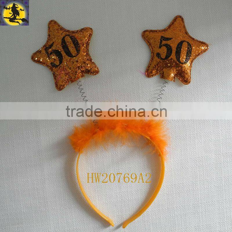 Most Welcomed Cute Star Birthday Hairband for 15th Birthday