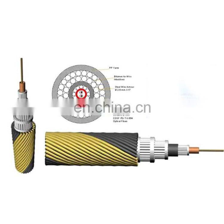 Subsea fiber optic cable 6core black subsea fiber optic cable 2-24core subsea fiber optic cable