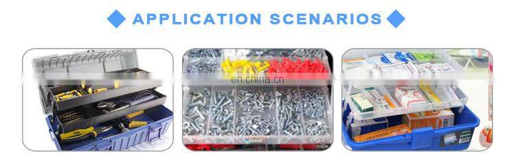 Manufacturers Simple Hard Injection Molded Plastic Tool Case with 18 Storage Drawers