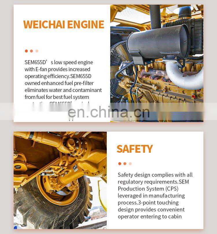 2022 950 655D China 5T Wheel loader front Loader with coal bucket