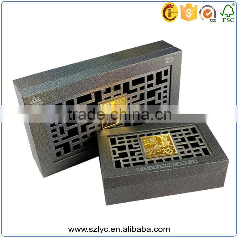 OEM Die-cutting luxury gift cardboard paper box for health food packaging box