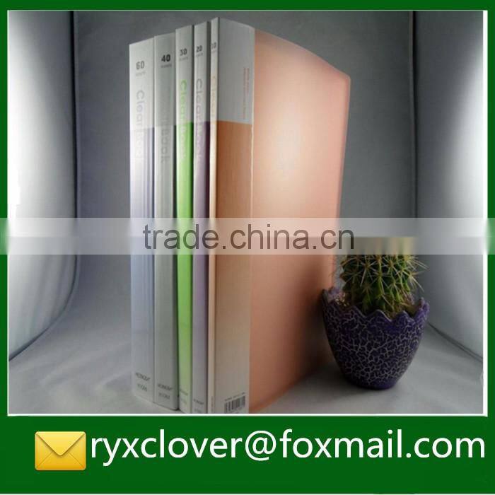 A4 Clear Customize Plastic Sheet Folder Display Book