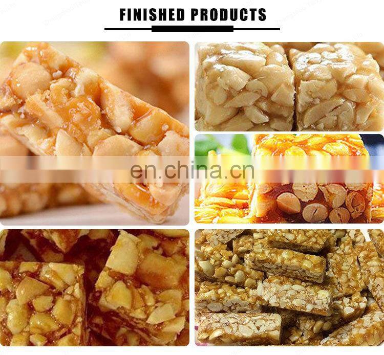 granola bar cutting Hot Sale Cereal Bar Peanut Candy Production Line Include Cutter Pressing Packing Machine