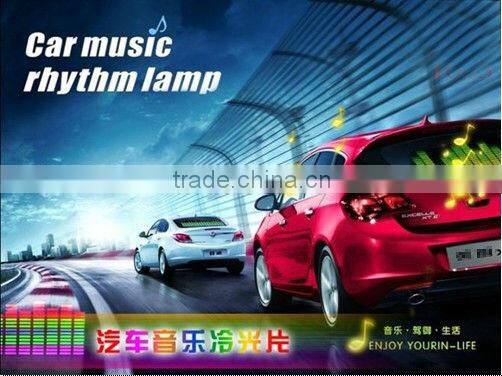 90*25cm Car Music Rhythm Light LED Decorative Light Car LED Sound Music Light Activated Equalizer 5 Colors