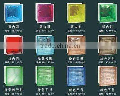 Decorative Colored and Clear Glass Blocks /Brick with good price
