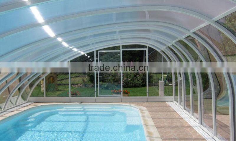 Low to mid height swimming pool cover