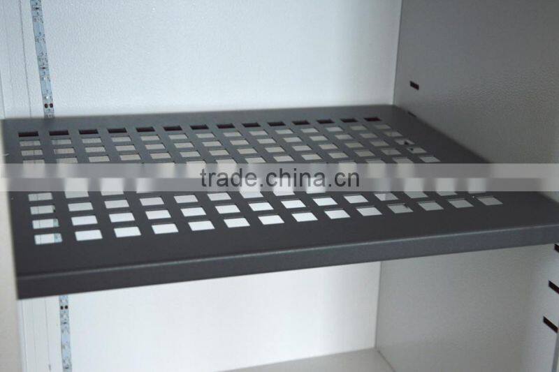 Arcylic sliding door vented filtration Small storage cabinet with leg support