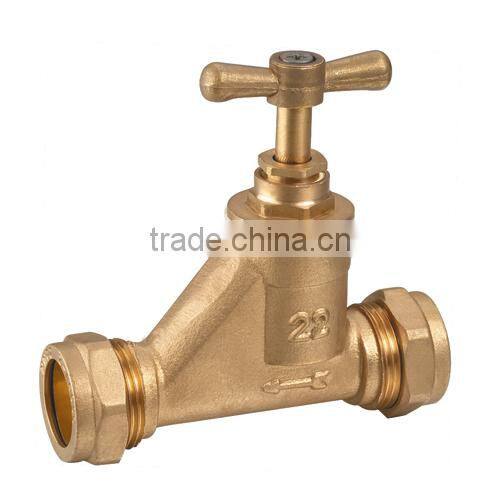 HR4040 manufacture brass water stop bibcock stop valve