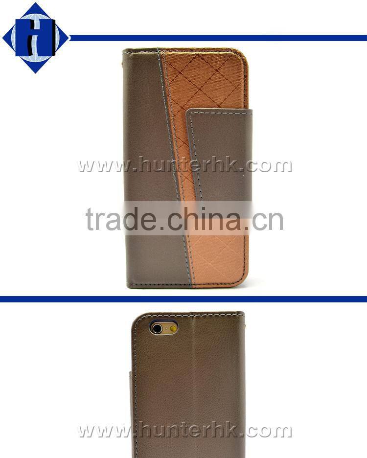 Best Quality TPU Stand For iphone 6G Leather Book Cover