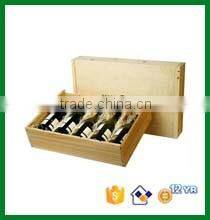 Rectangular wooden wine box