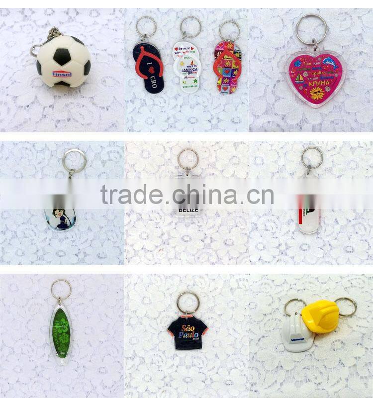 2015 Newest Promotion Cheap Gifts Acrylic Feet Key Chain