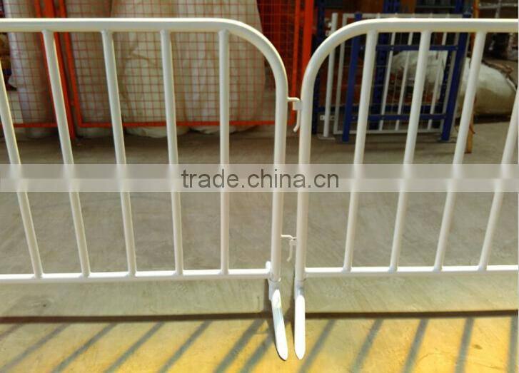 hot dipped powder coated metal steel crowd control barrier