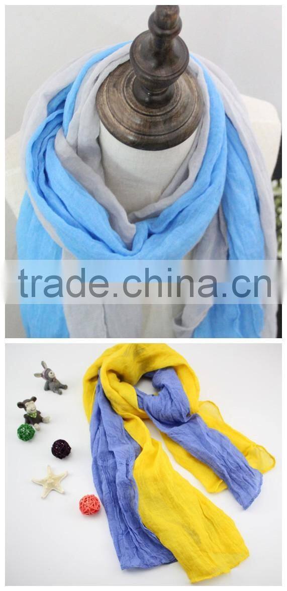 Daily Trend-all Plain Color Matching Cotton Polyester Fashion Baby Girls Boys Scarf