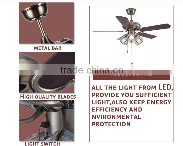 Small Outdoor White Lampshade Ceiling Fans With Light